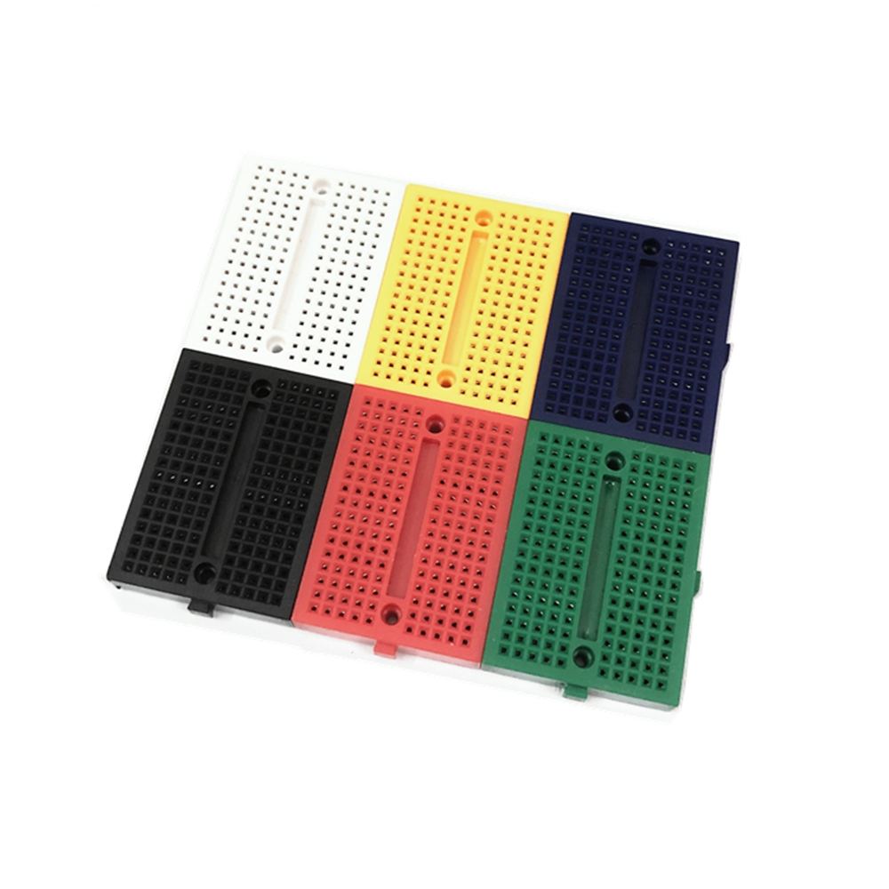 Syb-170 Mini Mini กระดานขนาดเล็ก Breadboard การทดลองแผงวงจร Hole Board 35x47 มม.สี