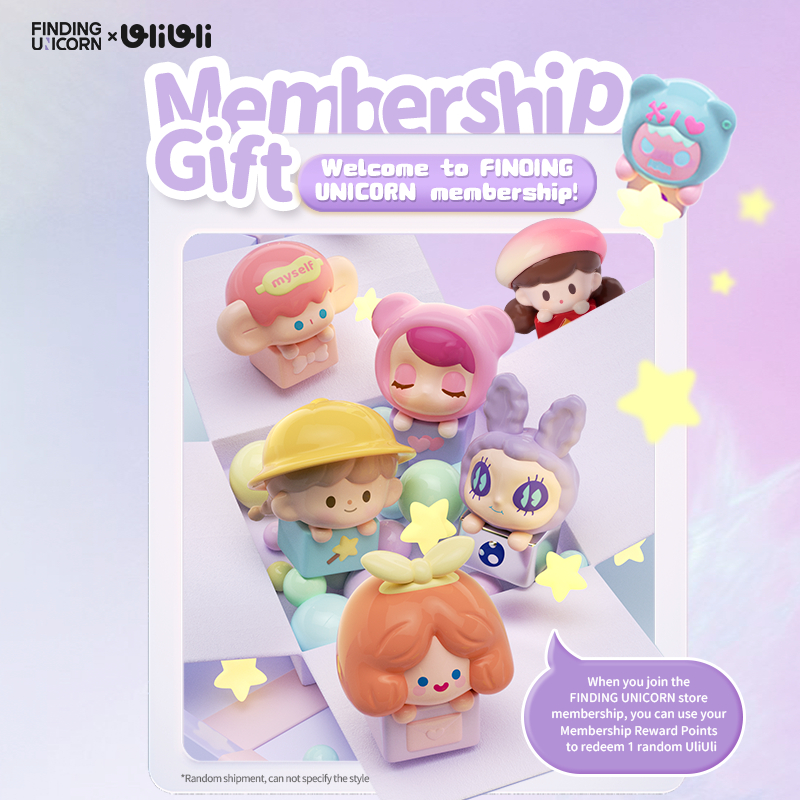 FINDING UNICORN Membership Gift Random Blind Box（Single Box 1Pc）