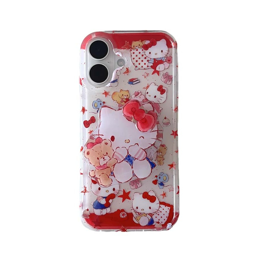 เคสโทรศัพท์ Hello Kitty น่ารักสําหรับ iPhone 16ProMax 15ProMax 13 14ProMax เคสแข็งกันกระแทก