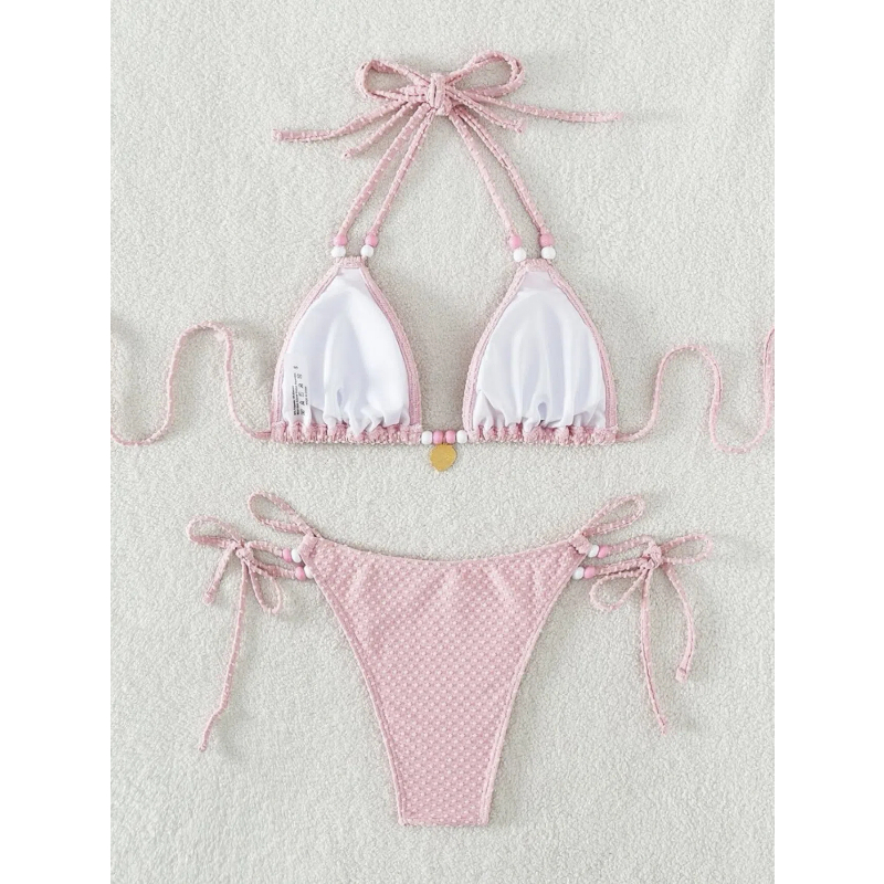 ใหม่ดอกไม้สวนสลิมมิ่งชุดว่ายน้ําบิกินี่ชิ้นเดียว - รูปที่ 4