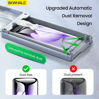 BKWHALE ฟิล์มกันรอยหน้าจอโค้งสําหรับ OPPO Reno13 Pro Reno 12 11 9 6 5 4 3 10 Pro + ค้นหา X7 Ultra X2 X3 X5 X6 X8 Pro A2Pro A3Pro OnePlus 13 HD ฟิล์มนุ่มโปร่งใส