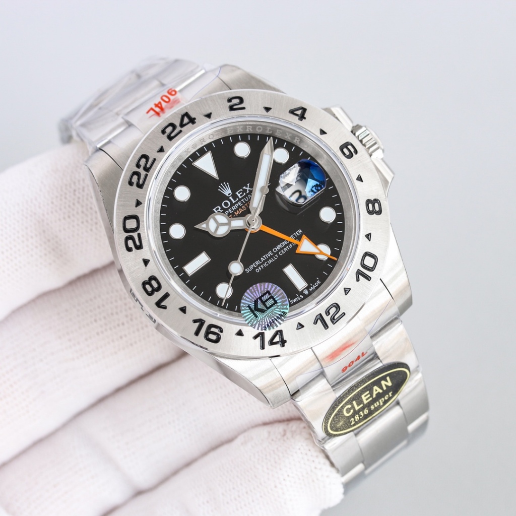 Swiss Original 1:1 นาฬิกาอัตโนมัติผู้ชาย Explorer Series Sport Luxury สแตนเลสนาฬิกากันน้ําผู้ชายนาฬิกากลไก