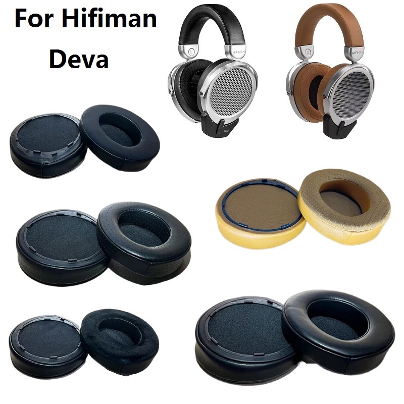 หนังแกะแผ่นรองหูฟังเบาะสําหรับ HIFIMAN DEVA หูฟังเปลี่ยนคุณภาพสูง earmuff หมอนหูหูหู