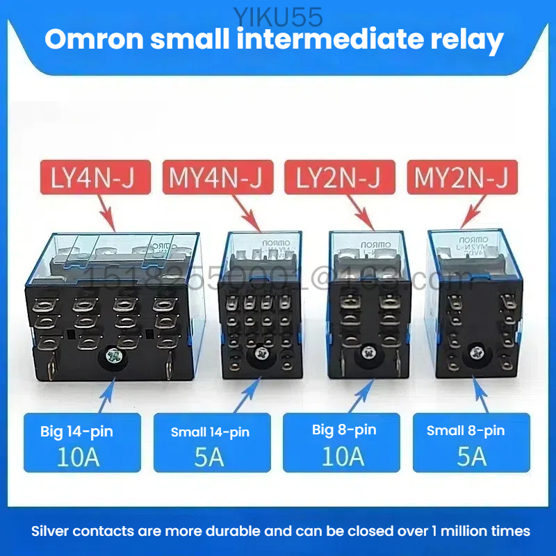 Omron intermedia รีเลย์ MY2NJ-J 24VDC LY2NJ LY4N MY4NJ MY2N-GS AC220