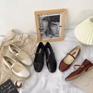 QS 1 inch Women's High Heels Mary Jane Shoes school shoes Comfortable and casual French style #WX269