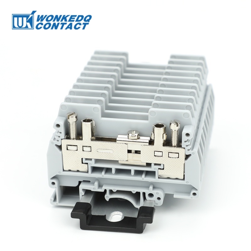 10 ชิ้น URTK/S ERTK/S Simple Test Disconnect Terminal Block Mount บน Din Rail สกรู UK 6mm2 Connector