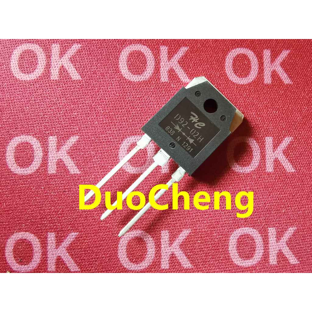 ((5 ชิ้น) D92-02H Quick Recovery Diode TO-247 20A/200V ยี่ห้อใหม่ D92-02