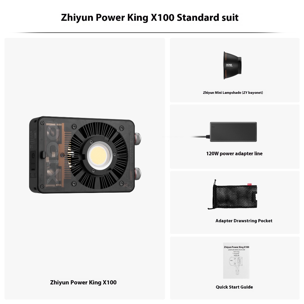 Zhiyun MOLUS X100 100W COB ไฟ LED ไฟวิดีโอ ไฟถ่ายภาพ Youtube Video Shotting ไฟถ่ายภาพ