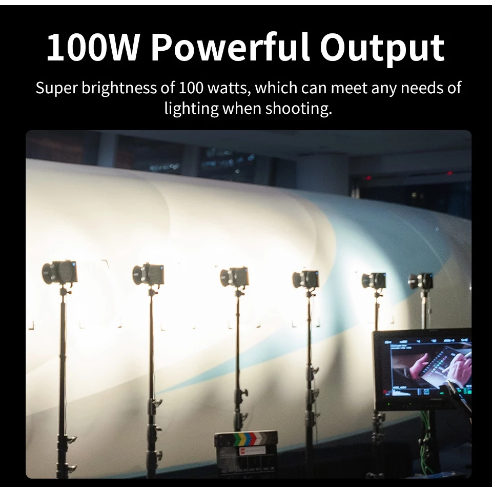 Zhiyun MOLUS X100 100W COB ไฟ LED ไฟวิดีโอ ไฟถ่ายภาพ Youtube Video Shotting ไฟถ่ายภาพ