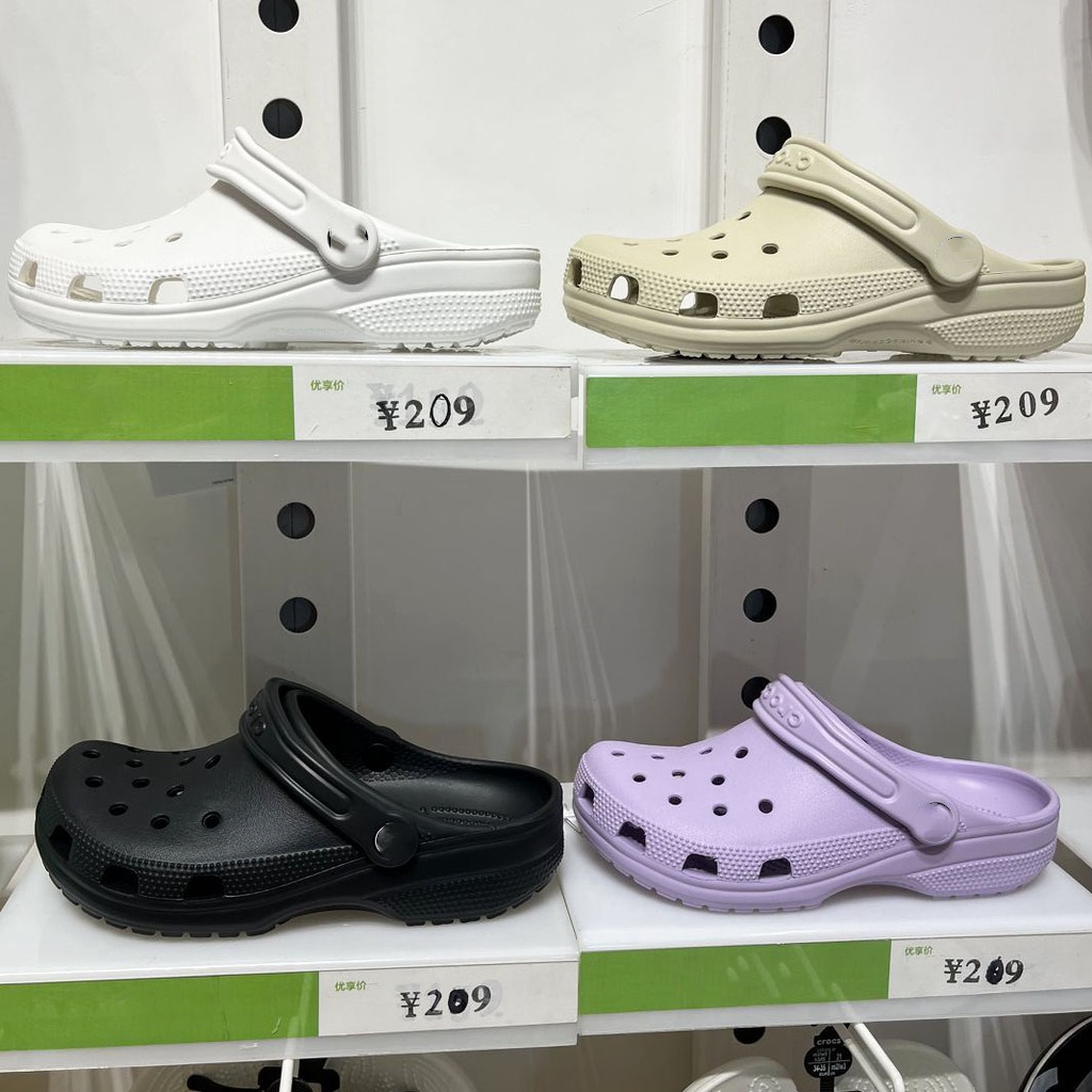 cross แท้ CLASSIC CLOG  รองเท้าแตะ หัวโต รองเท้าไปทะเล เหมาะกับเดินชายหาด สไตล์คลาสสิก สําหรับผู้ชาย และผู้หญิง#10001