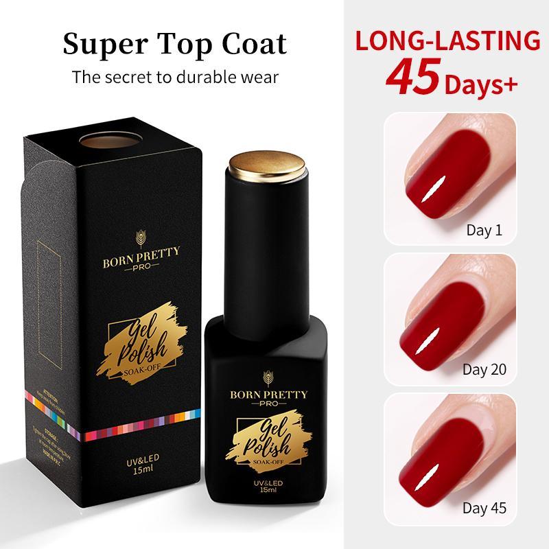 Born PRETTY Pro เจลทาเล็บเจล กลิตเตอร์ สีทอง 15 มล.