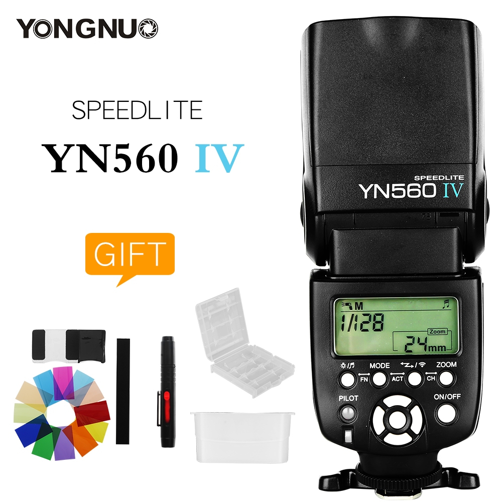 Yongnuo YN560IV Speedlite 2.4G วิทยุไร้สาย Master Slave แฟลช YN560 IV สําหรับกล้อง DSLR Canon Nikon 