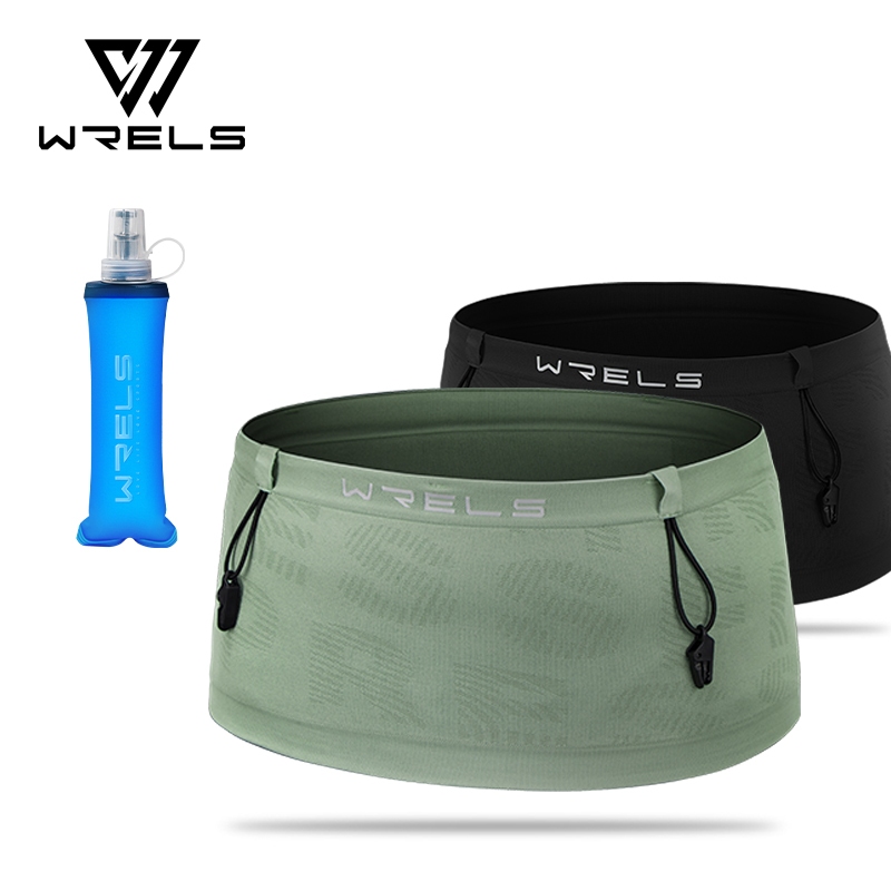 WRELS คุณค่า เข็มขัดวิ่งกระเป๋าผู้หญิงผู้ชายยืดหยุ่นกีฬาเอวแพ็คสําหรับวิ่งมาราธอนขี่จักรยาน #YB1006