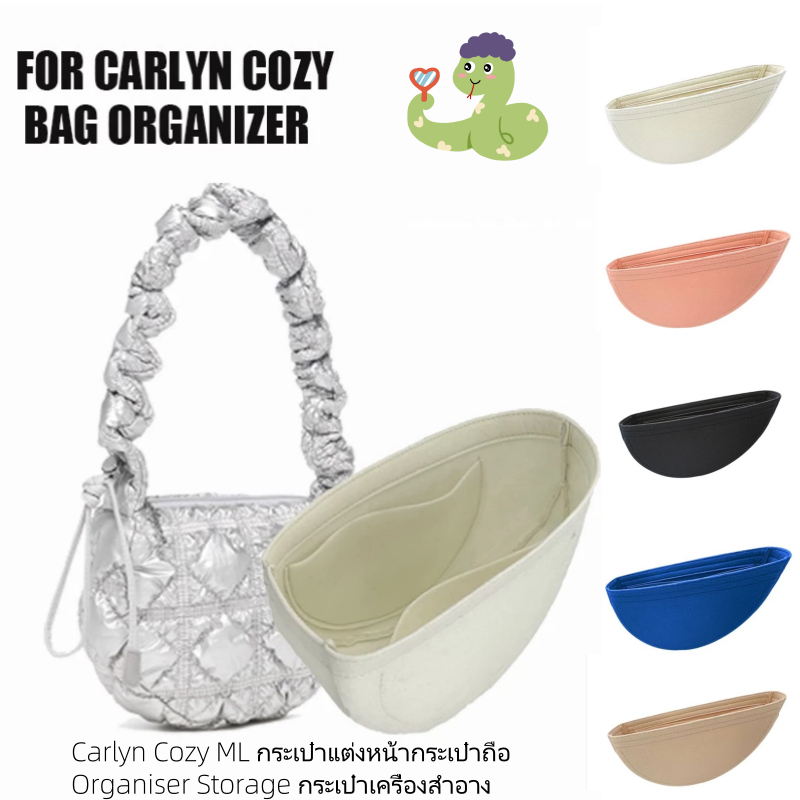 For Carlyn Cozy M/L กระเป๋าเครื่องสําอาง กระเป๋าผ้าสักหลา ทรงโท้ท อเนกประสงค์ สําหรับเดินทาง