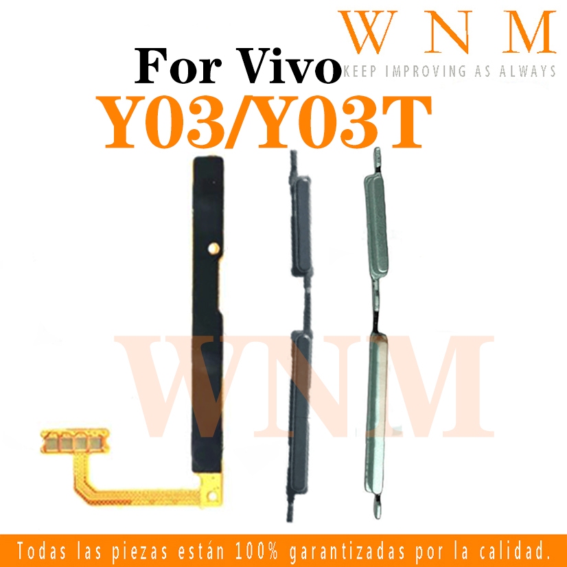 สําหรับ Vivo Y03T Y03 V2332 ปุ่มเปิดปิดปุ่มสวิทช์ด้านข้าง Key Volume Up Down Flex สายโทรศัพท์มือถือ Part