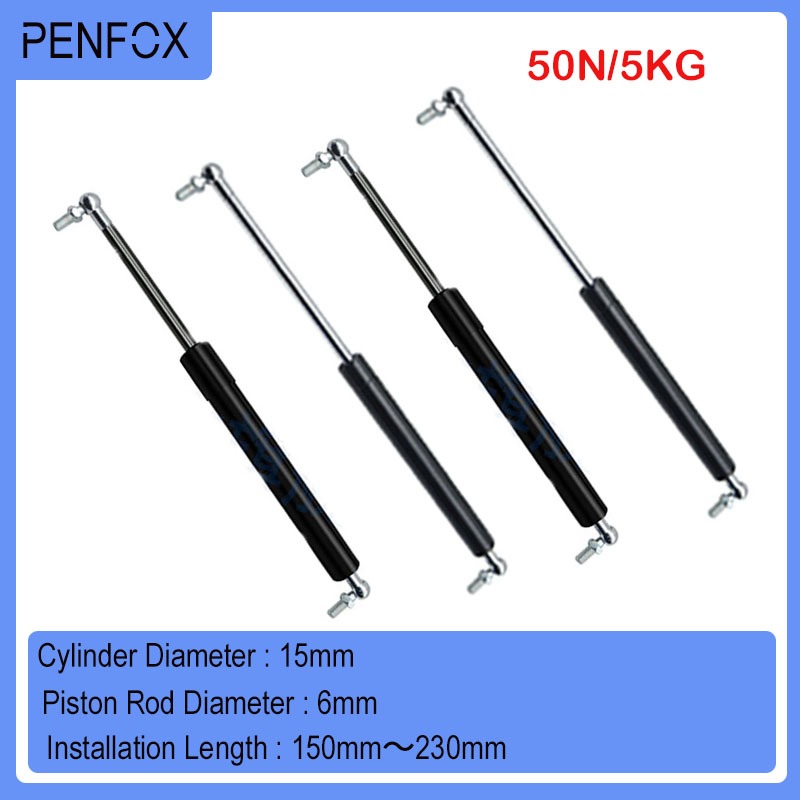 1pc 150 มม.-230 มม.5 กก./50N เฟอร์นิเจอร์แก๊สสปริงโช้คอัพไฮดรอลิกยกสนับสนุน Strut Bar Universal Strut Bar เตียงรถเครื่อง