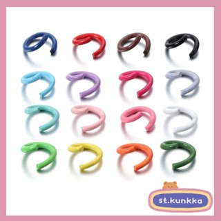 100pcs/lot แหวนแยกโลหะสีลูกกวาดเชื่อมต่อวัสดุอุปกรณ์เสริม DI…