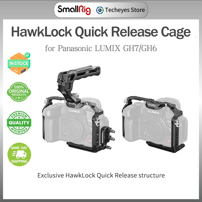 SmallRig HawkLock Quick Release Cage สําหรับกล้อง Panasonic LUMIX GH7/GH6