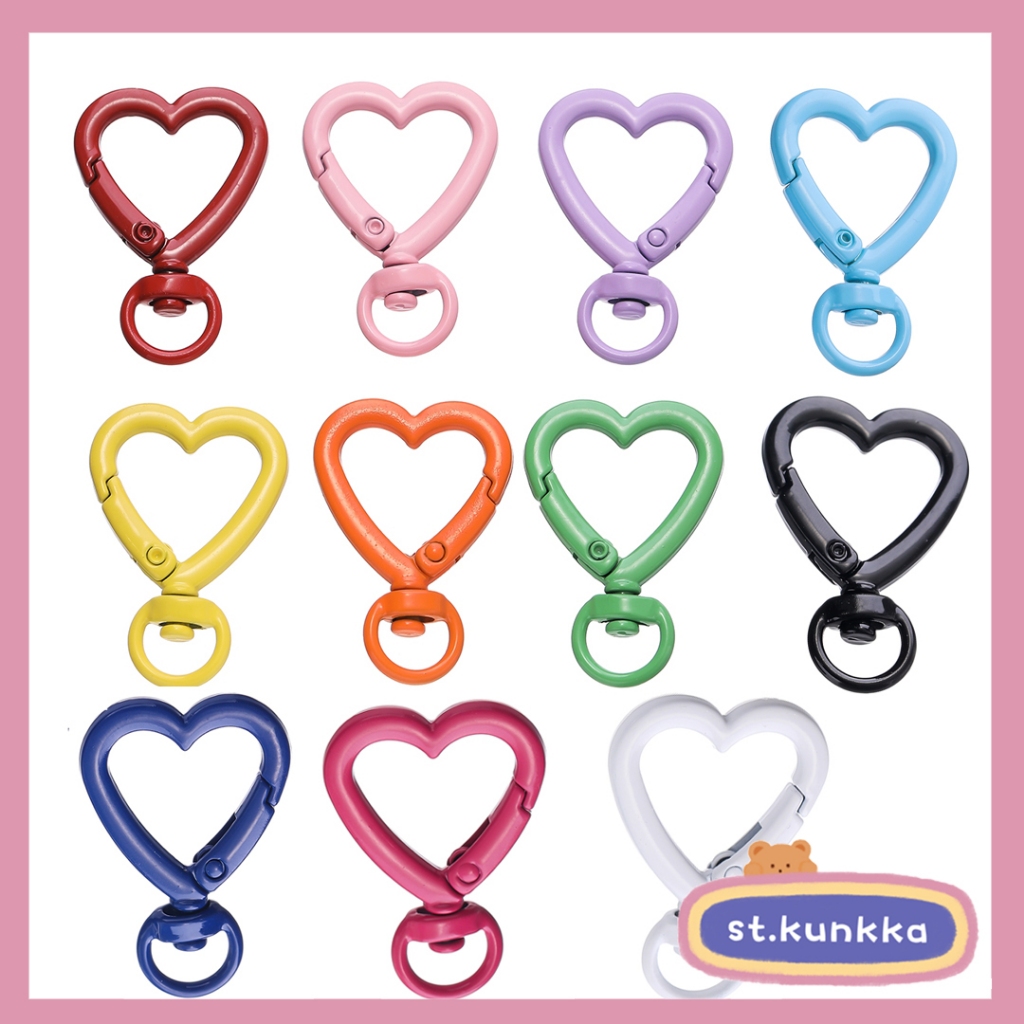 St.kunkka 2/5 ชิ ้ น Love พวงกุญแจโลหะสี Love Chain สําหรับ DIY จี ้ พวงกุญแจของที ่ ระลึกของขวัญ
