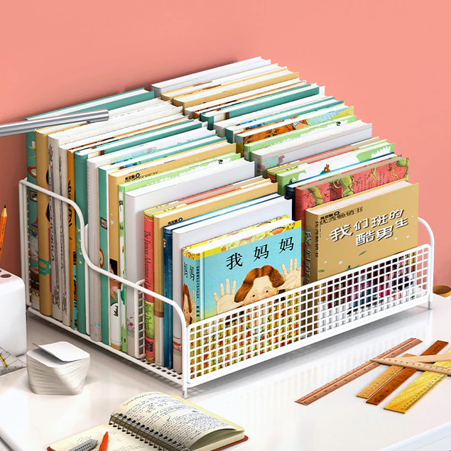 ชั้นวางหนังสือตั้งโต๊ะ กล่องเก็บหนังสือขนาดเล็ก thumbnail 6