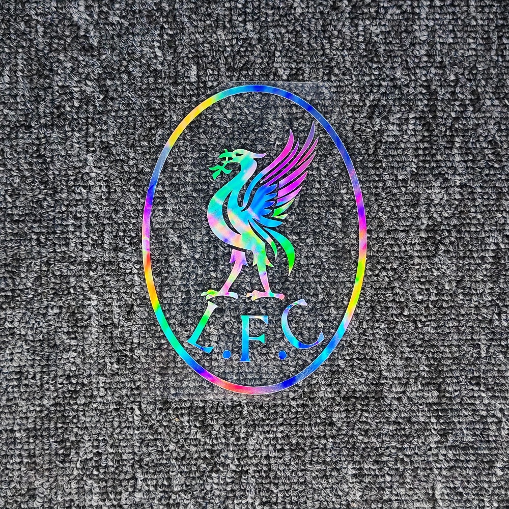 สติ๊กเกอร์ติดรถ Liverpool LFC ฟุตบอลสติ๊กเกอร์สะท้อนแสงสําหรับฝาถังน้ํามันเชื้อเพลิงฝากระโปรงท้ายรถจักรยานยนต์แล็ปท็อป