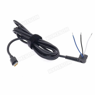 Usb Type C สายชาร์จ DC Jack Plug สายไฟอะแดปเตอร์สําหรับแล็ปท็อป Lenovo 45w 65w อะแดปเตอร์ USB C สายไฟ 1.8m