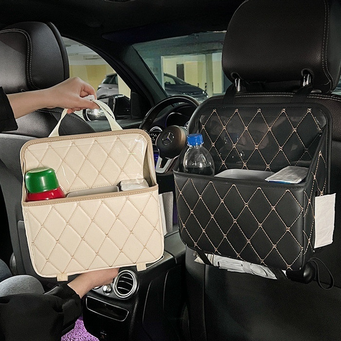 กระเป๋าแขวนที่นั่งรถยนต์ อเนกประสงค์ ถุงเก็บพนักพิง กล่องเก็บของ