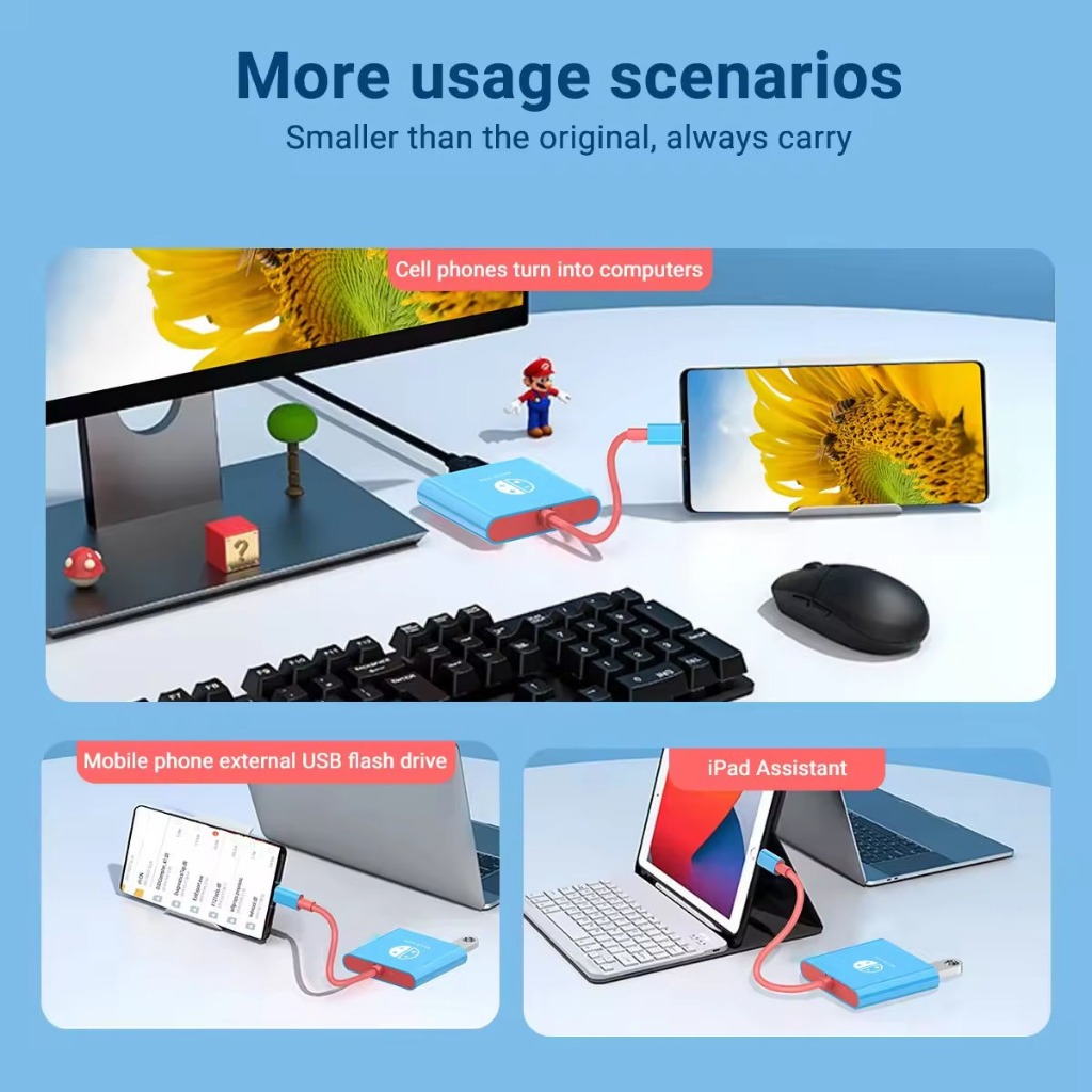 3in1 อะแดปเตอร์ฮับ Type C เป็น HDMI USB C Type C สําหรับ Nintendo Switch OLED V1 V2 TV 4K USB3.0 PD ชาร์จ USBC โทรศัพท์ แล็ปท็อป แท็บเล็ต