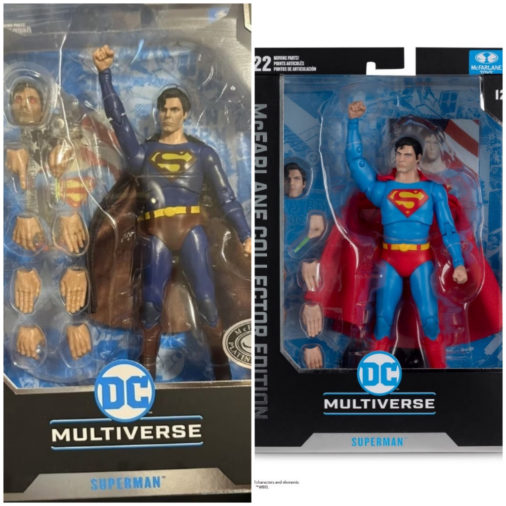 Mcfarlane 1978 Reeve Superman Deluxe Edition เครื่องประดับตุ๊กตาแอ็คชั่นขนาด 7 นิ้ว