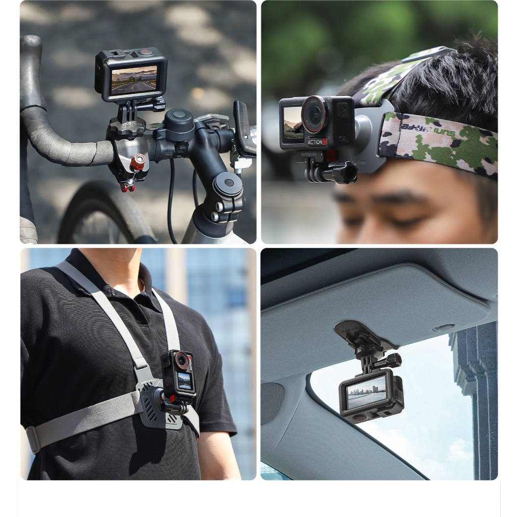 อะแดปเตอร์กล้องกีฬาสําหรับ DJI Osmo Action 5 Pro อะแดปเตอร์แม่เหล็กอลูมิเนียมหัวเข็มขัด Claw Action 4/3/2 พับ Quick Release ส่วนขยาย