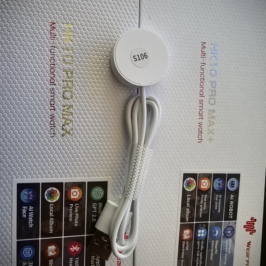 Hk10 Pro Max 5V สายชาร์จ USB ไร้สายสายชาร์จแม่เหล็ก Smartwatch Charger Dock สายไฟสําหรับ HK10 Pro Ma