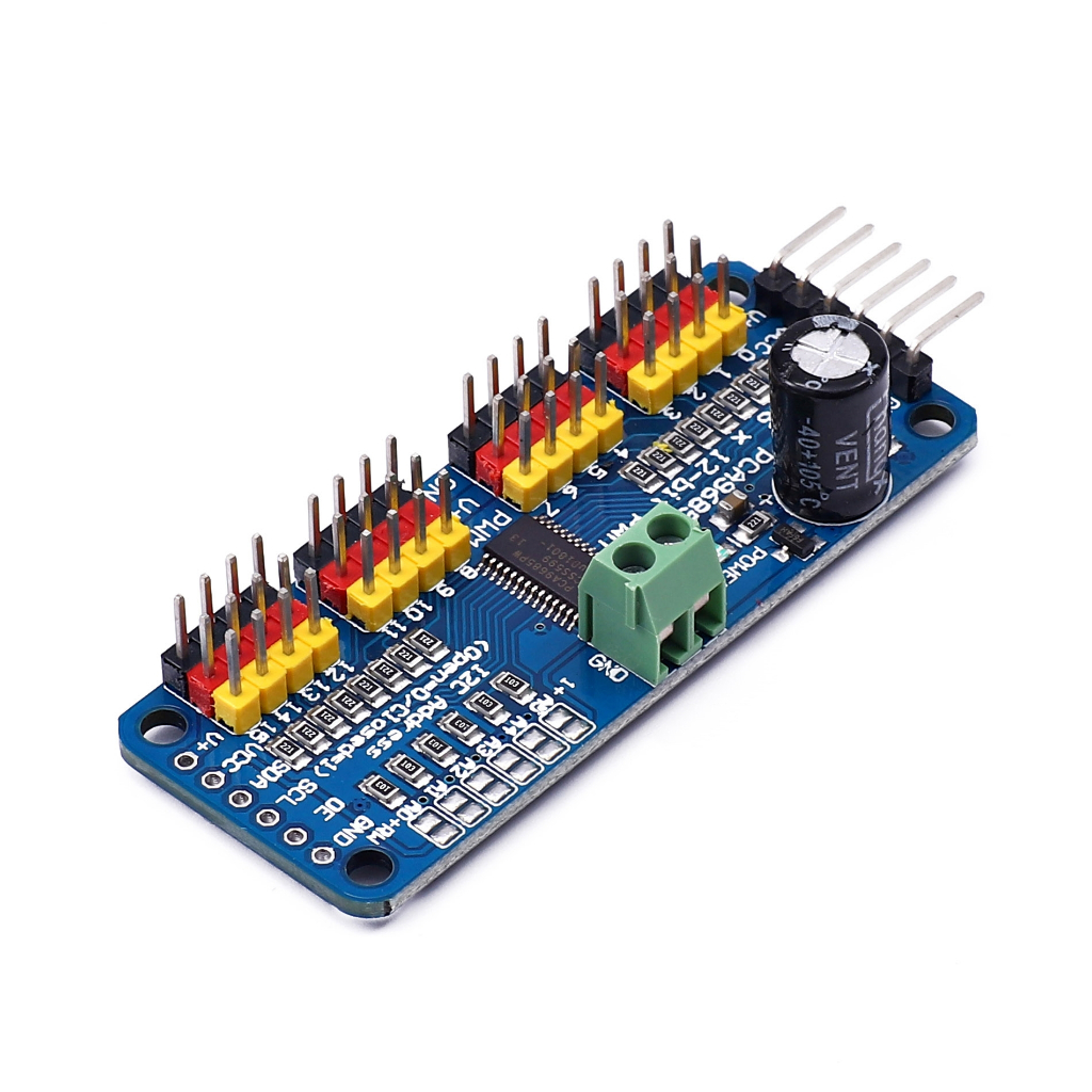Pca9685 16ch PWM Servo Servo Driver Board หุ่นยนต์คอนโทรลเลอร์ IIC อินเทอร์เฟซโมดูลไดร์เวอร์