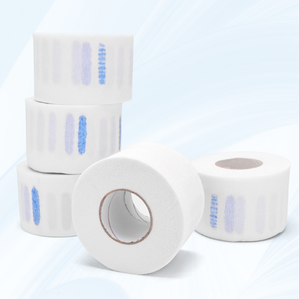 จุดสปอตสปอต #Hair ตัดผ้าพันคอกระดาษร้านตัดผมอุปกรณ์ทําผมทิ้งกระดาษตัดผมตัดแต่งทรงผมต่อต้านการทําลายผมผ้าพันคอกระดาษกันน้ําดัดและย้อมผมร้านอาห - รูปที่ 5