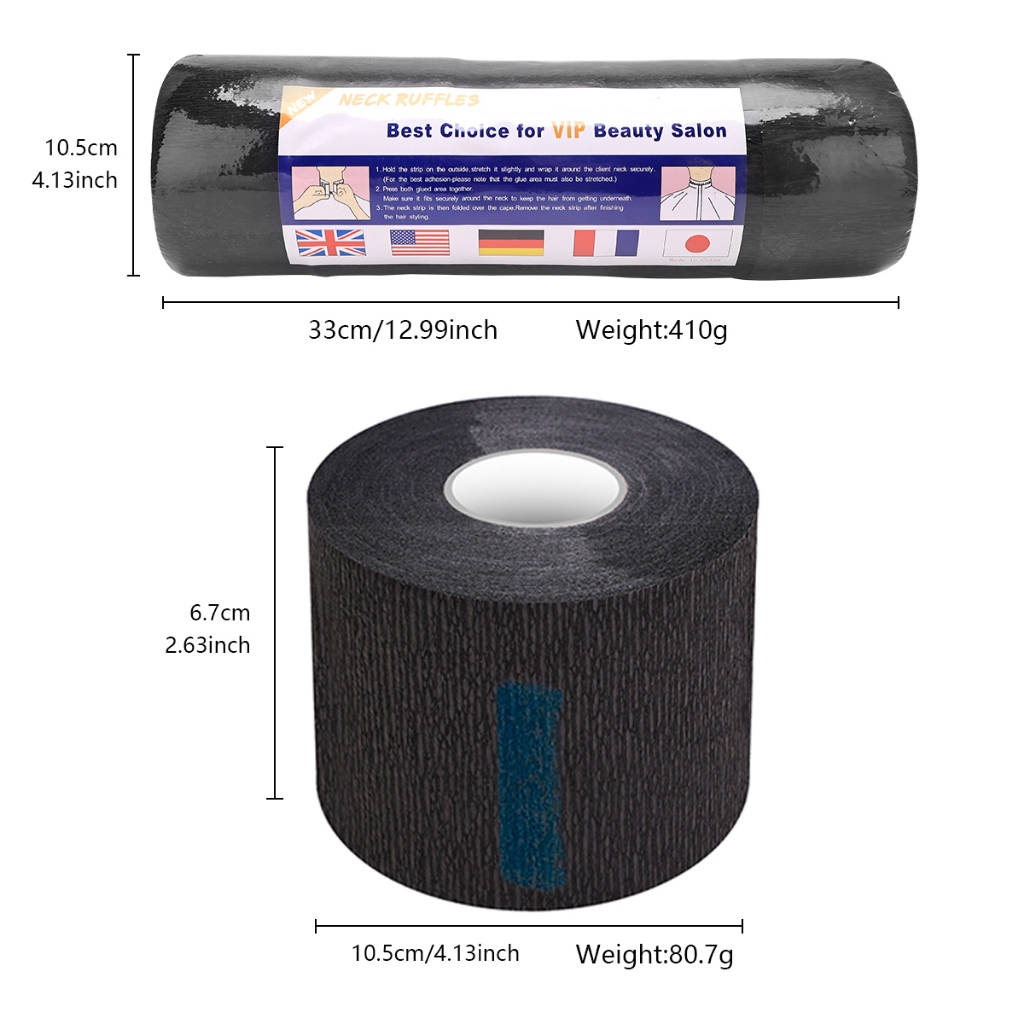 จุดสปอตสปอต #Hair ตัดผ้าพันคอกระดาษร้านตัดผมอุปกรณ์ทําผมทิ้งกระดาษตัดผมตัดแต่งทรงผมต่อต้านการทําลายผมผ้าพันคอกระดาษกันน้ําดัดและย้อมผมร้านอาห - รูปที่ 3