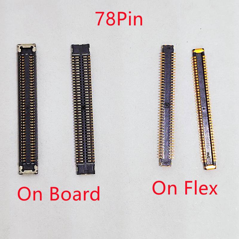 5-20 ชิ้นจอแสดงผล LCD Flex FPC Connector 78Pin สําหรับ Samsung Galaxy A40 A50 A80 A31 A315F A41 A51 A515F A71 ปลั๊กบน Board