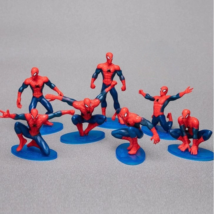 ขนาดใหญ่ 7 ชิ้น/เซ็ต Spiderman เค้ก Toppers Boys Birthday Party เค้ก Toppers Avengers เค้ก Toppers Spiderman Birthday Party ตกแต่ง