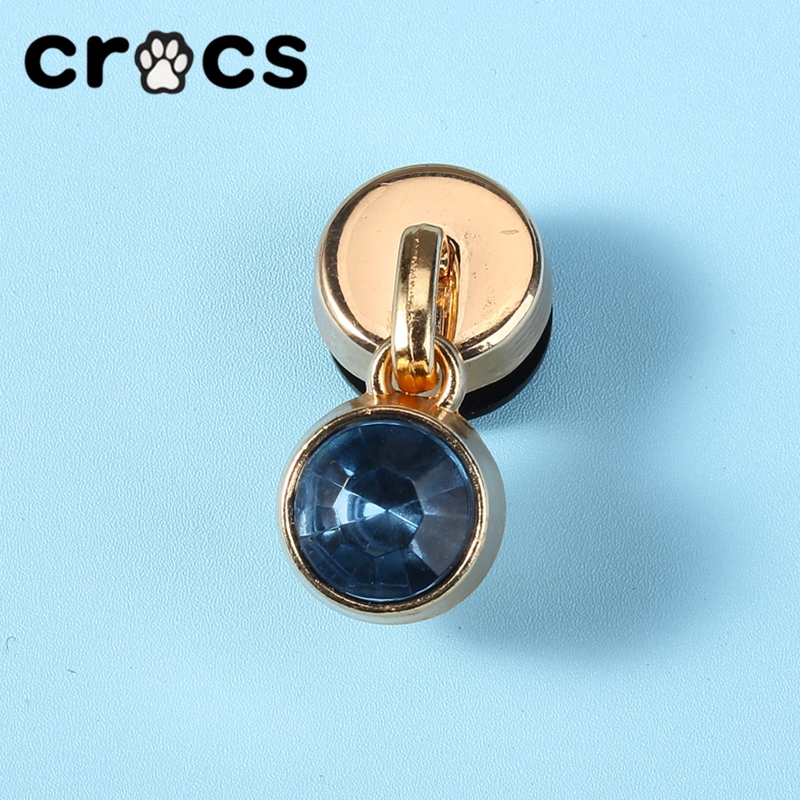 Crocs Crocs Zhibixing Accessories Hole Shoes Flower New Style High-End Texture Metal Colourful Style Series