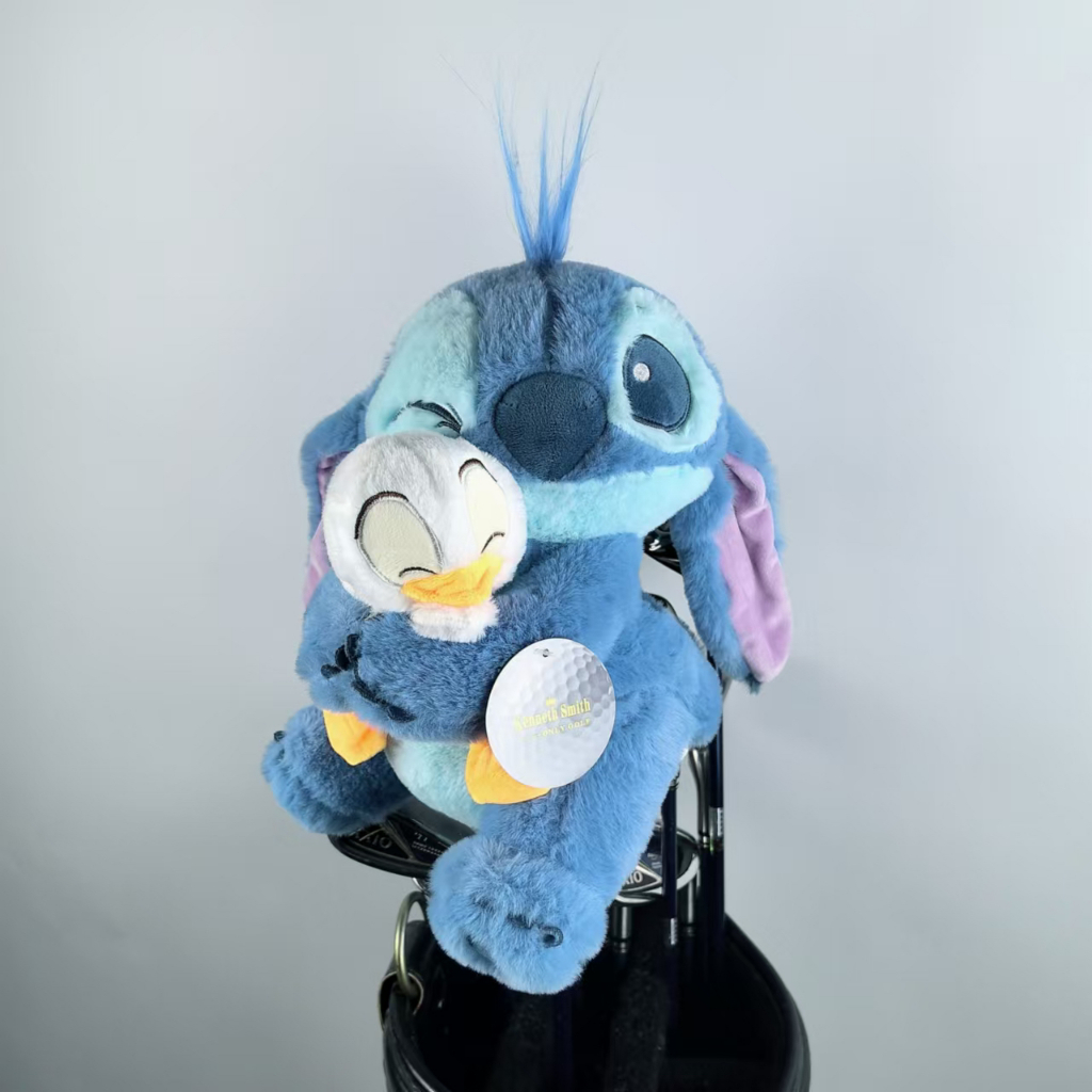 Stitch Super Soft Stitch Plush Golf No. 13 เบอร์ ฝาครอบ 5 เสา ฝาครอบหัวเสาขาไก่ขนาดเล็ก