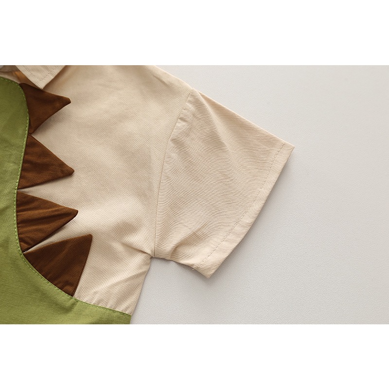 ฤดูร้อนใหม่เด็กเด็กหญิงชายเสื้อผ้าเด็กทารกไดโนเสาร์เสื้อกางเกงขาสั้น2ชิ้น/เซ็ตผ้าฝ้ายเด็กวัยหัดเดินเครื่องแต่งกาย1 2 3 4 5ปี - รูปที่ 3