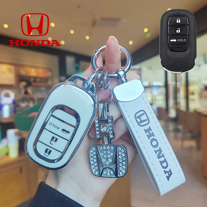 เคสกุญแจรถฮอนด้าฮอนด้าฝาครอบกุญแจรีโมทสําหรับ Honda HRV 2022-2023/NEW HRV/CIVIC