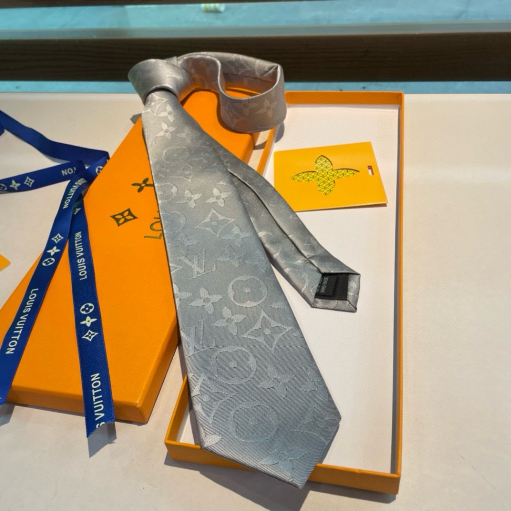 เน็คไท Louis V Grey Retro Universal - รูปที่ 5