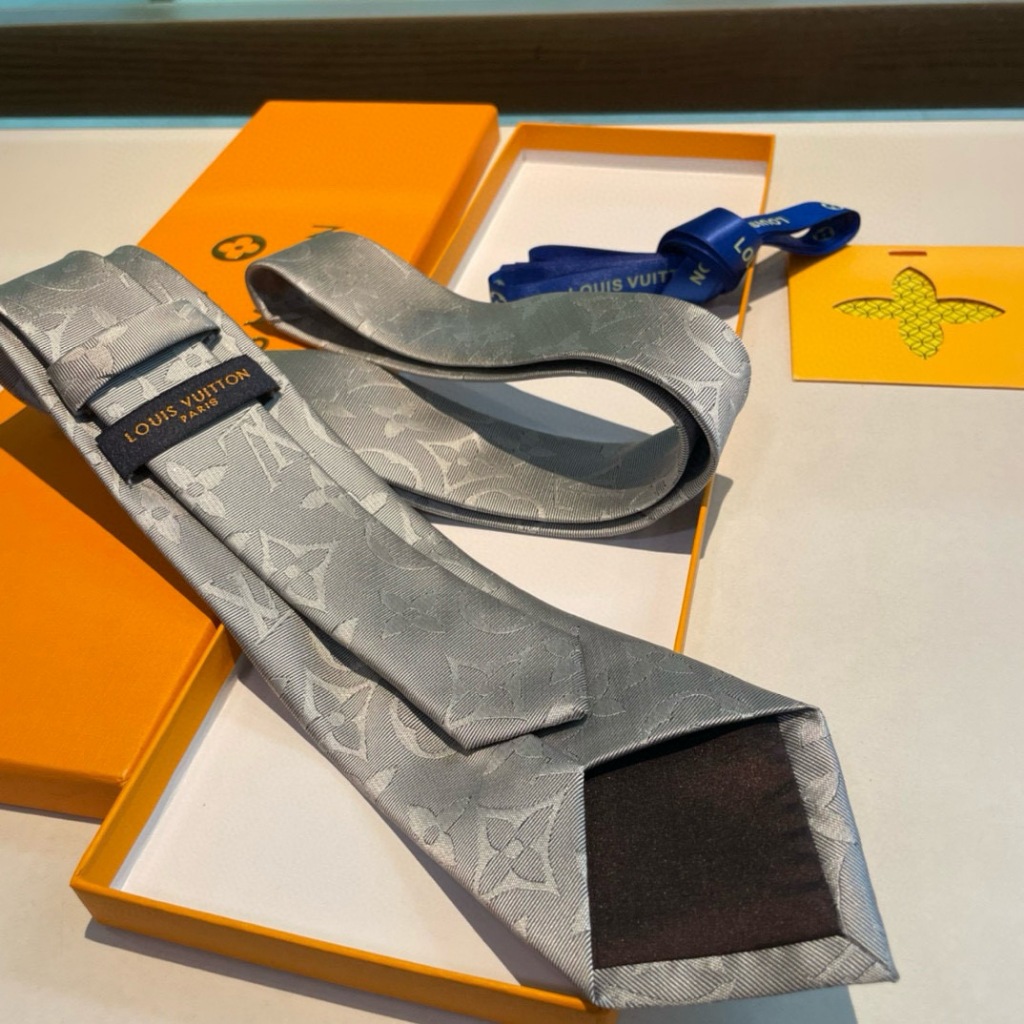 เน็คไท Louis V Grey Retro Universal - รูปที่ 6