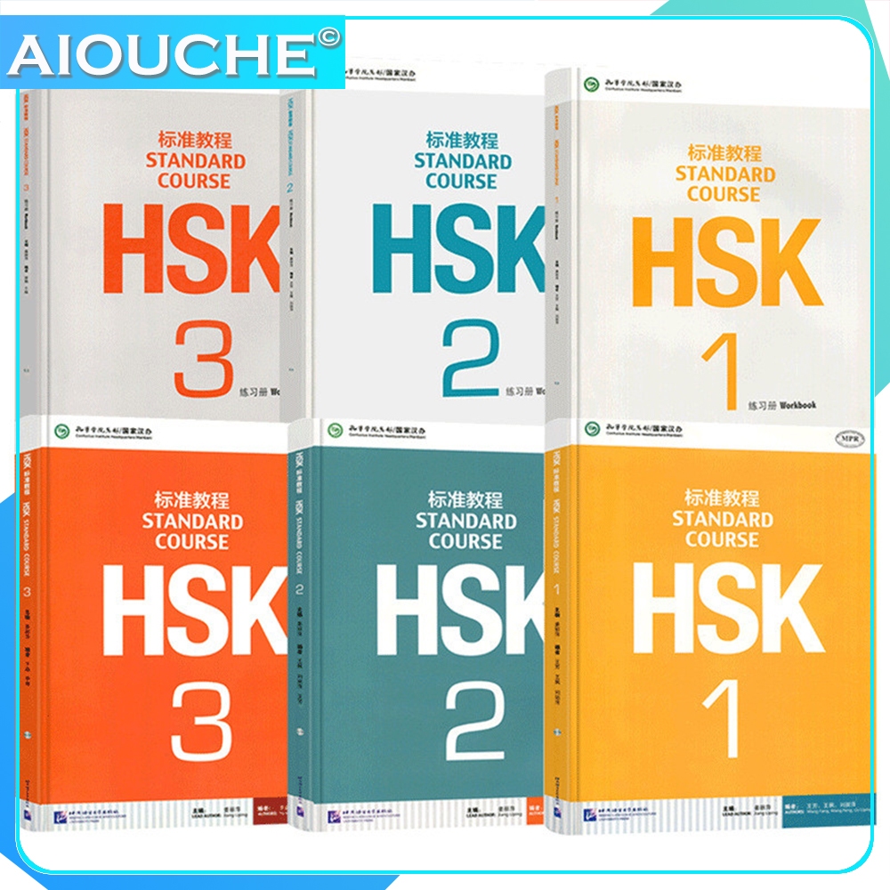 6 หนังสือ หนังสือออกกําลังกายภาษาอังกฤษจีน นักเรียน หนังสือแบบฝึกหัด: หลักสูตรมาตรฐาน HSK 1/2/3HSK อ