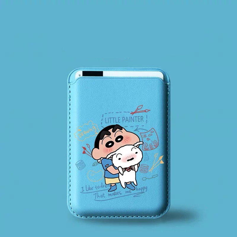 สุนัขน่ารัก Crayon Shinchan รูปแบบกระเป๋าสตางค์สําหรับ iPhone 15pro 15promax 14 14promax 14 Pro 16 16plus 16 Pro Max 13 12Pro 11