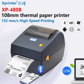 XPrinter XP-420B , 480B เครื่องพิมพ์ฉลากสติกเกอร์กล่องฝาครอบแฟลช XP480,Print 100*100/150MM