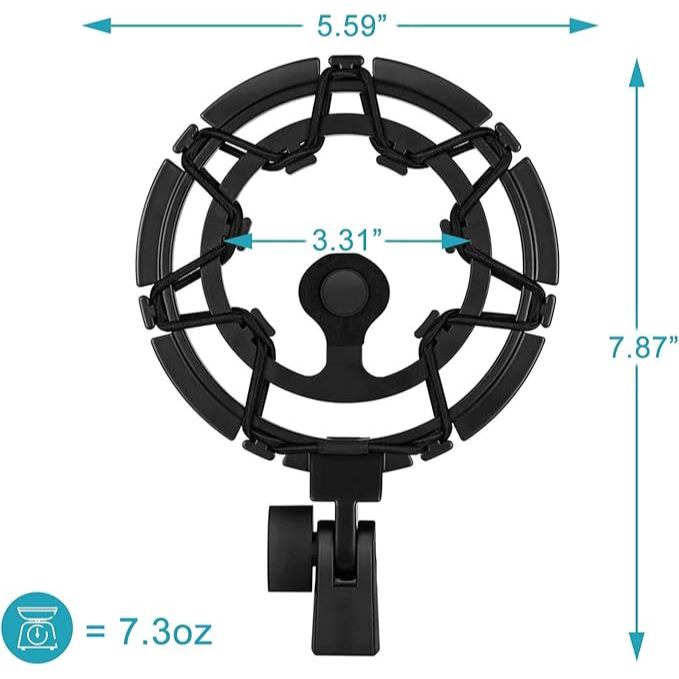 Wanjason Blue Yeti X Shock Mount,ล่าสุดโลหะผสมShockmountลดการสั่นสะเทือนและช็อกNoise Matching Boom Arm Mic Stand,ออกแบบสําหรับBlue Yeti Xไมโครโฟน
