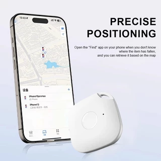OS FM04 GPS ติดตามบลูทูธขนาดเล็ก, ตัวระบุตําแหน่งกุญแจ, ตัวระบุตําแหน่งสัตว์เลี้ยงสําหรับคีย์, กระเป๋า, ฯลฯ, กันน้ํา, เข้ากันได้กับ 1OS
