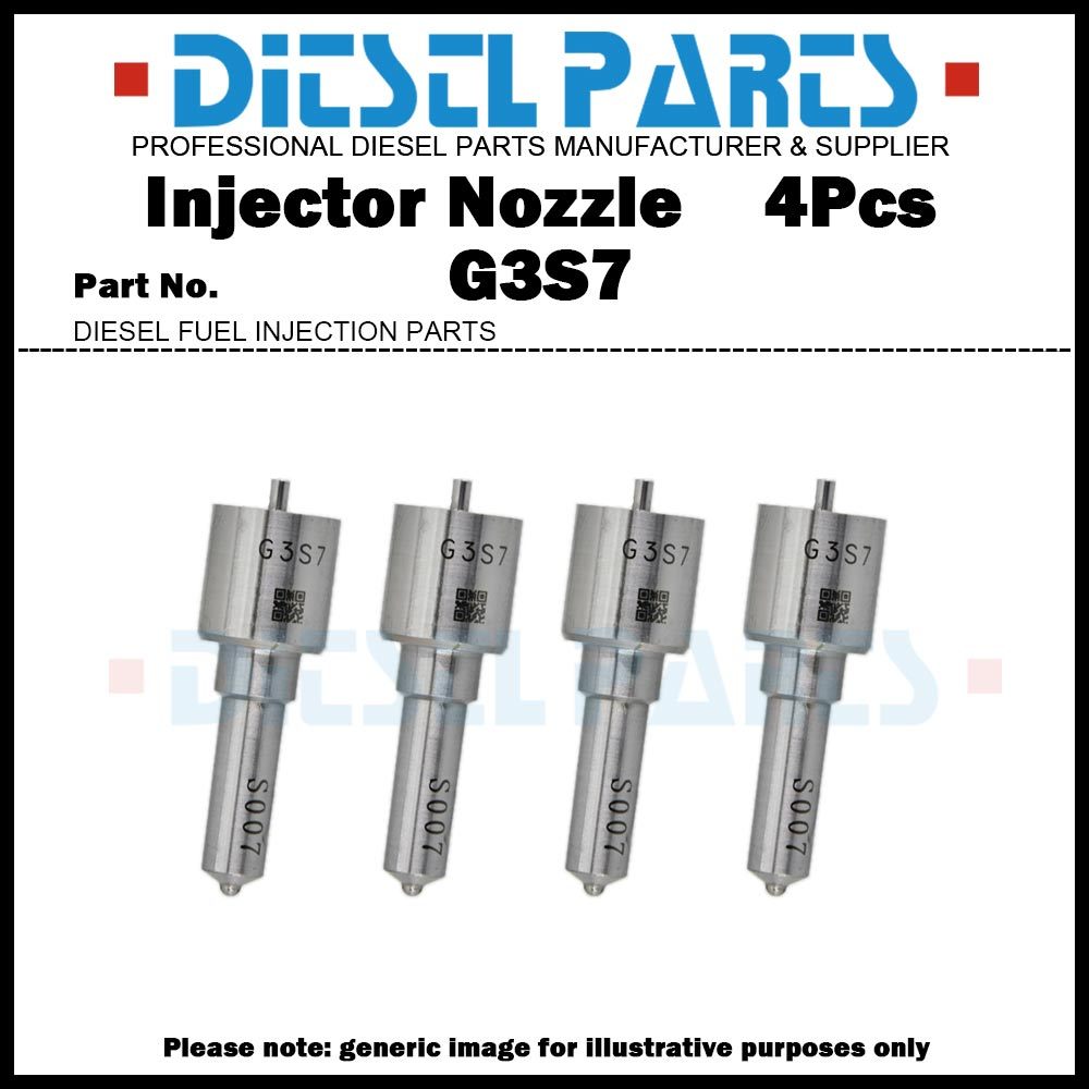 4x ดีเซลหัวฉีดน้ํามันเชื้อเพลิงหัวฉีดเคล็ดลับ G3S7 สําหรับ Toyota Hilux Hiace 2.5d 3.0d 1KD/2KD-FTV 