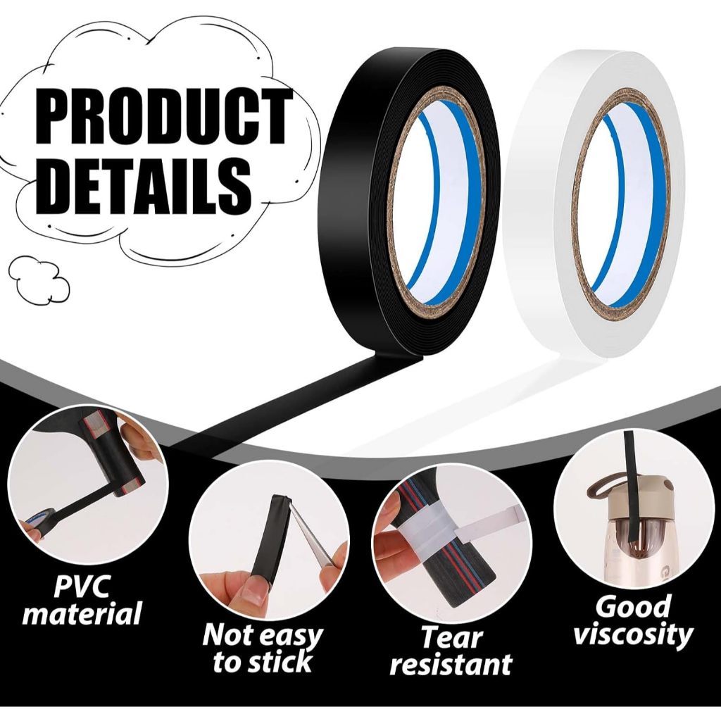 Grip Finishing เทป PVC เทนนิสแบดมินตัน Racquet Grip เทปไม้เทนนิส Wrap Grip อุปกรณ์เสริม Raquet Finishing Grip Sticky Seal สําหรับเทนนิสแบดมินตัน