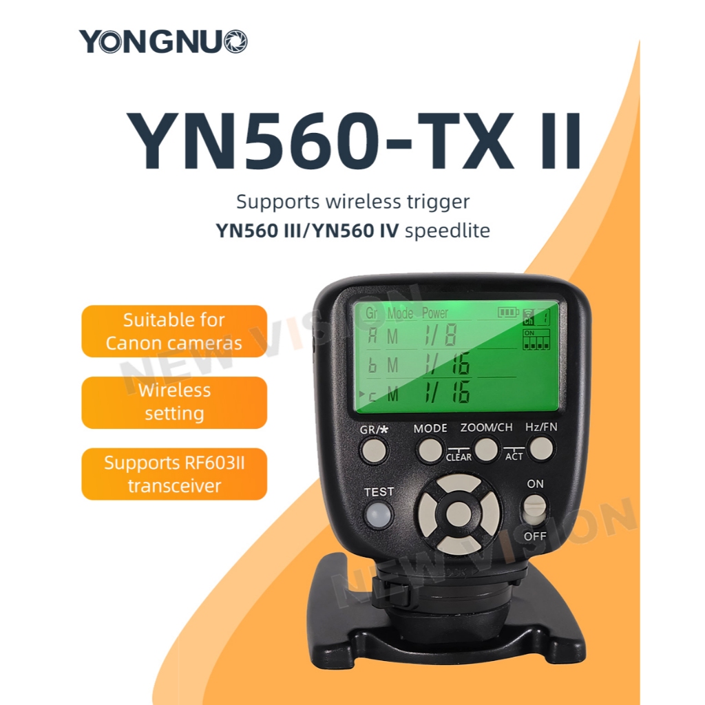 Yongnuo YN560-TX II Wireless Flash Trigger Controller Trasmitter สําหรับ Yongnuo YN-560III YN560IV S